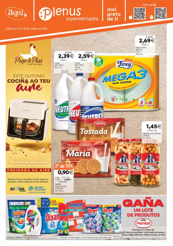 Catálogo Plenus Supermercados | Válido do 15 ao 28 de outubro de 2026 | 2026-10-16T00:00:00.000Z - 2026-10-28T00:00:00.000Z