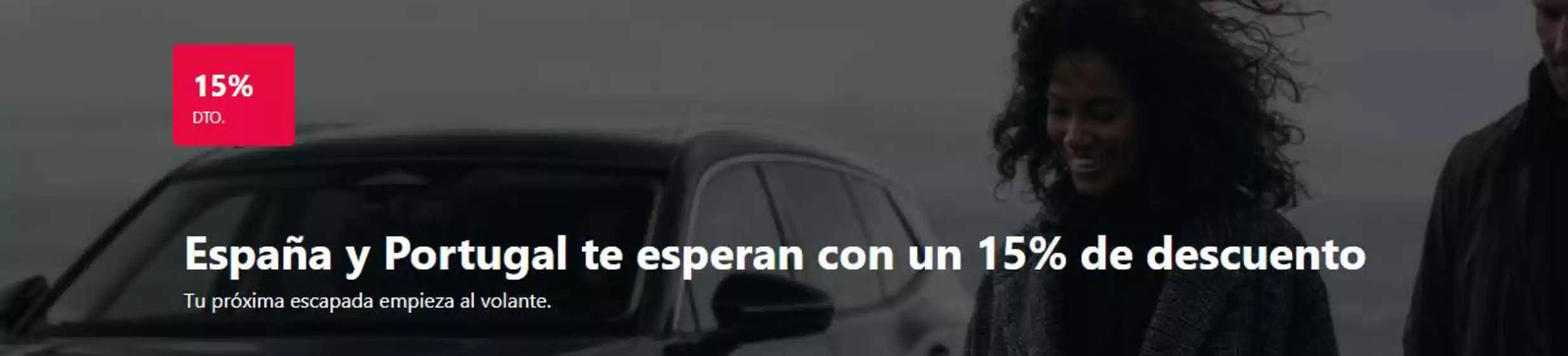 Catálogo Europcar en Santaella | España y Portugal te esperan con un 15% de descuento | 2026-10-19T00:00:00.000Z - 2026-10-31T00:00:00.000Z