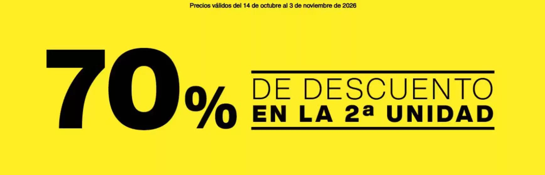 Catálogo BM Supermercados | 70% De Descuento En La 2a Unidad | 2026-10-19T00:00:00.000Z - 2026-11-03T00:00:00.000Z