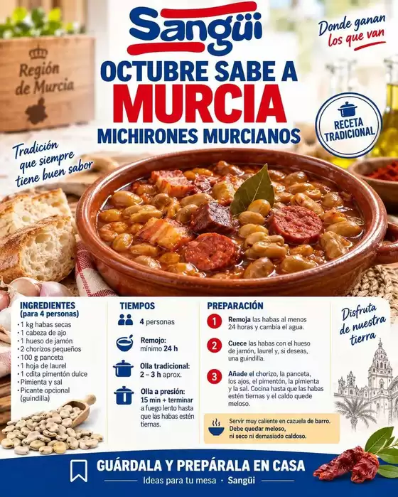 Catálogo Sangüi | Octubre Sabe A Murcia Michirones Murcianos | 2026-10-01T00:00:00.000Z - 2026-10-31T00:00:00.000Z