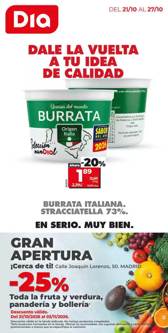 Catálogo Dia | Gran apertura Dia del 21/10 al 27/10 | 2026-10-14T00:00:00.000Z - 2026-10-20T00:00:00.000Z