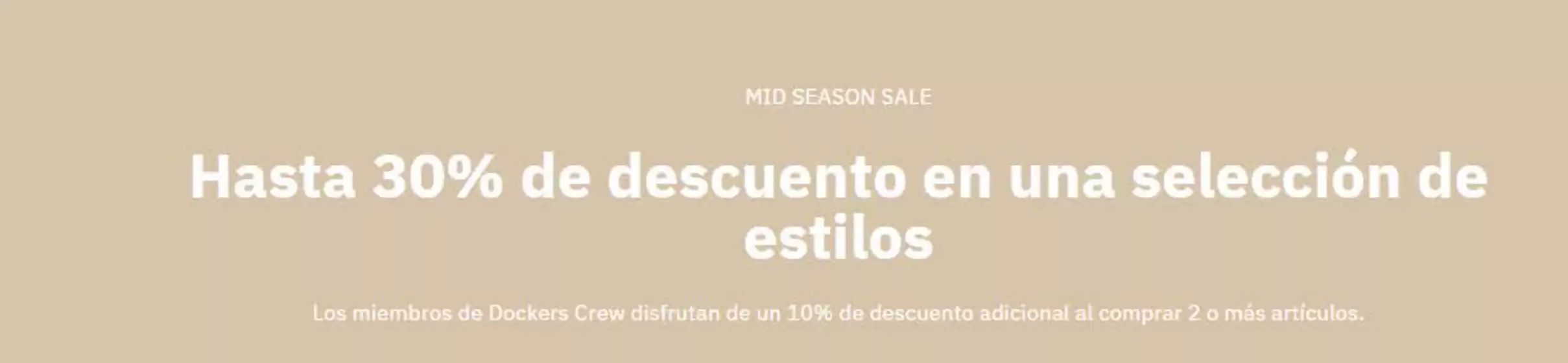 Catálogo Dockers | Mid Season Sale | 2026-10-19T00:00:00.000Z - 2026-11-01T00:00:00.000Z