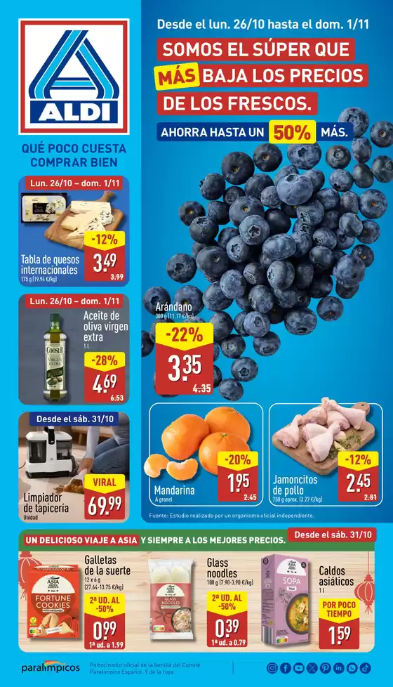 Catálogo ALDI en Búger | ¡Qué poco cuesta comprar bien! | 2026-10-26T00:00:00.000Z - 2026-11-01T00:00:00.000Z