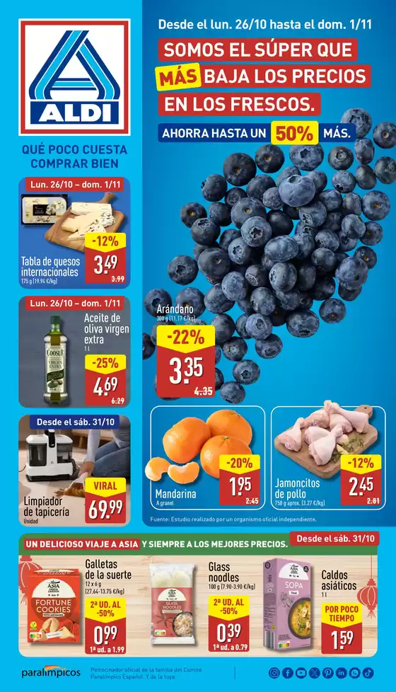 Catálogo ALDI en Castellanos de Moriscos | ¡Qué poco cuesta comprar bien! | 2026-10-26T00:00:00.000Z - 2026-11-01T00:00:00.000Z
