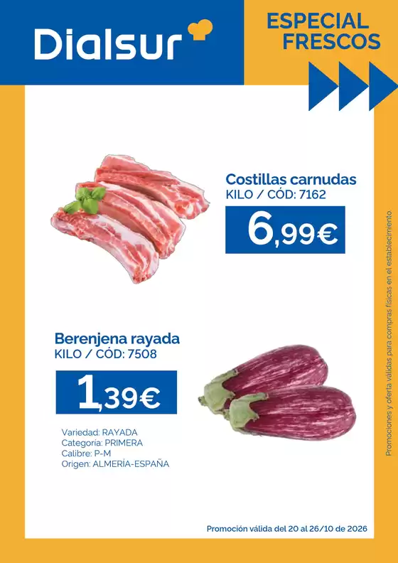 Catálogo Dialsur Cash & Carry | Especial Frescos | 2026-10-20T00:00:00.000Z - 2026-10-26T00:00:00.000Z