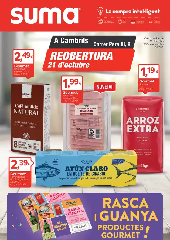 Catálogo Suma Supermercados | Reobertura | 2026-10-21T00:00:00.000Z - 2026-11-10T00:00:00.000Z