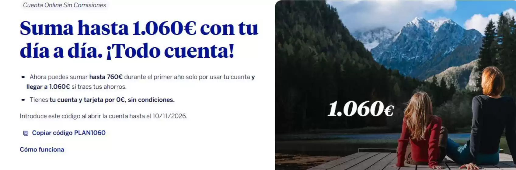 Catálogo BBVA | Suma hasta 1.060€ con tu día a día. ¡Todo cuenta! | 2026-10-21T00:00:00.000Z - 2026-11-10T00:00:00.000Z