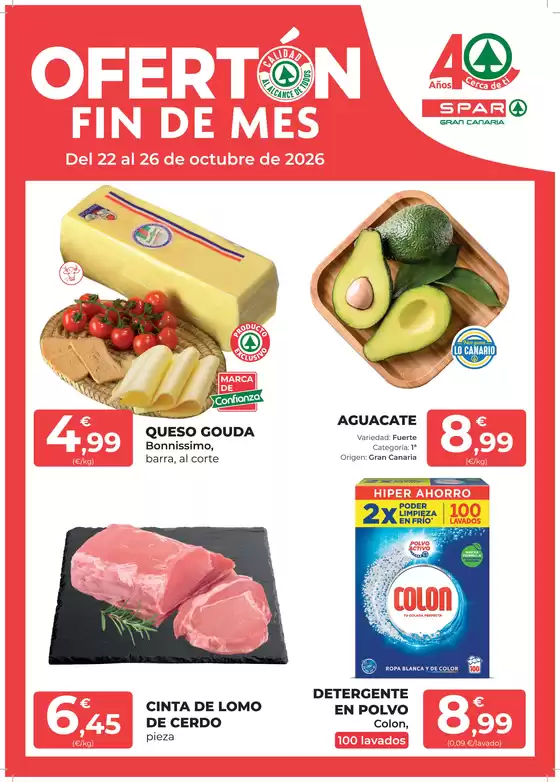 Catálogo SPAR Gran Canaria | Ofertón Fin De Mes | 2026-10-22T00:00:00.000Z - 2026-10-26T00:00:00.000Z