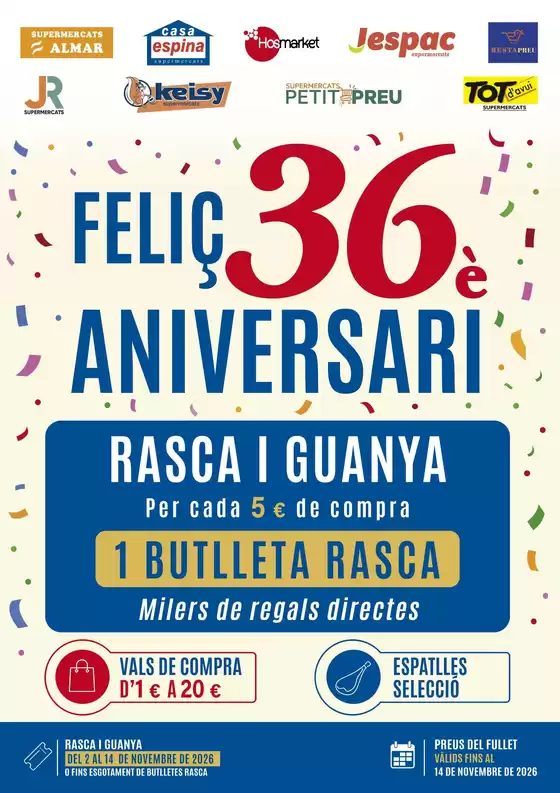 Catálogo Keisy | Feliç 36 Aniversari | 2026-11-02T00:00:00.000Z - 2026-11-14T00:00:00.000Z