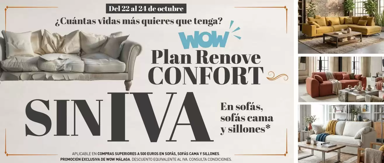 Catálogo WOW Málaga, Style&Home by Mubak en Cabrera de Mar | Sin Iva En Sofás Cama Y Sillones | 2026-10-22T00:00:00.000Z - 2026-10-24T00:00:00.000Z