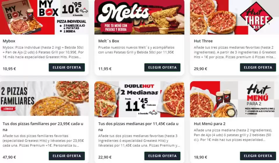 Catálogo Pizza Hut en Valladolid | Ofertas | 2026-10-22T00:00:00.000Z - 2026-11-04T00:00:00.000Z