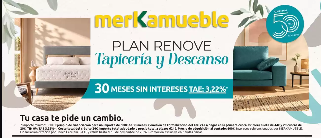 Catálogo Merkamueble | Plan Renove | 2026-10-23T00:00:00.000Z - 2026-11-18T00:00:00.000Z