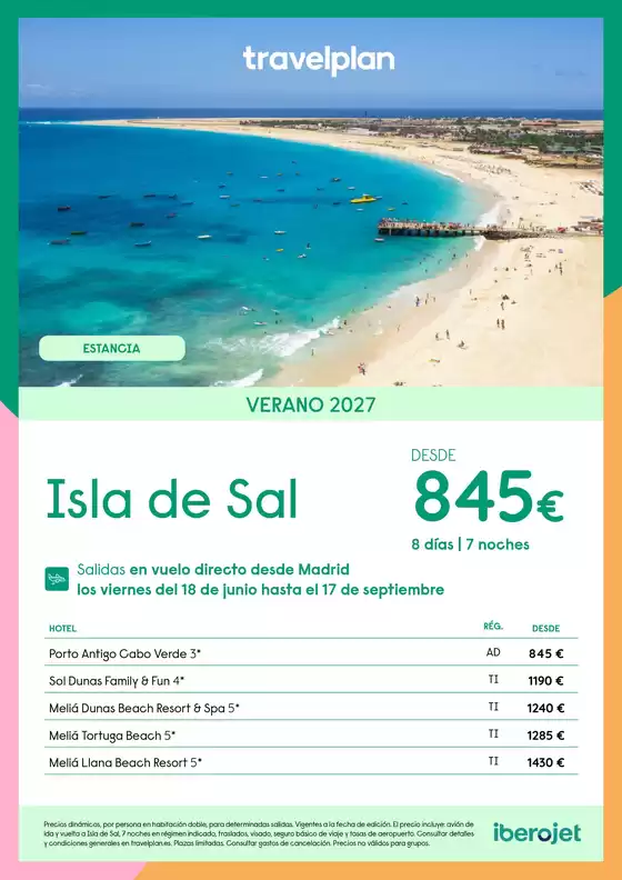Catálogo Travelplan en Madrid | Travelplan Isla de Sal | 2027-06-18T00:00:00.000Z - 2027-09-17T00:00:00.000Z