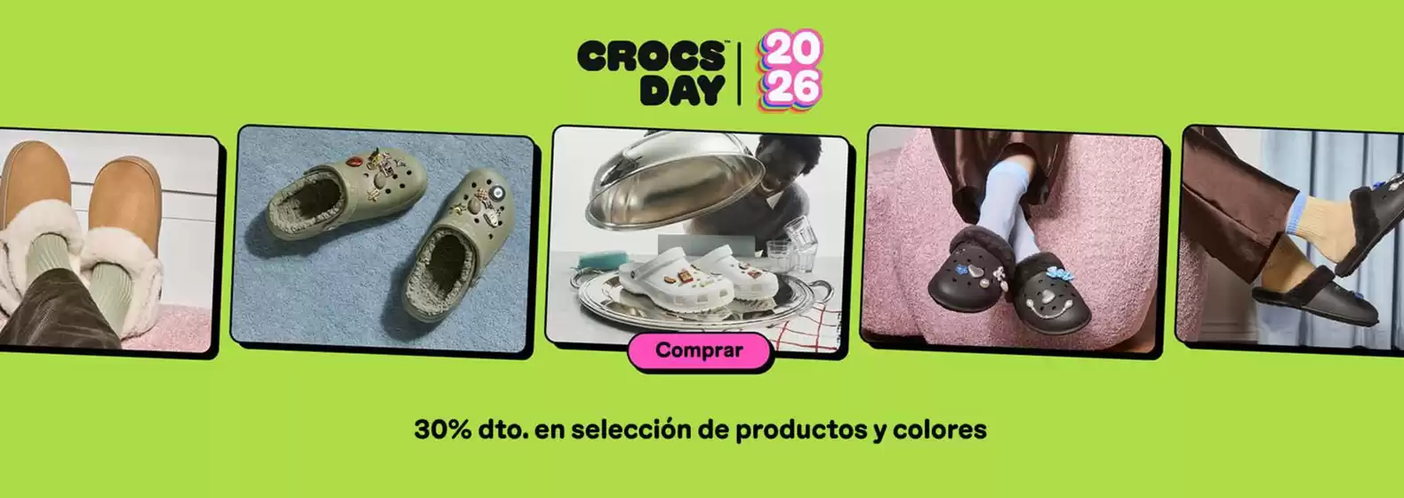Catálogo Crocs | 30% dto. en selección de productos y colores | 2026-10-23T00:00:00.000Z - 2026-11-05T00:00:00.000Z