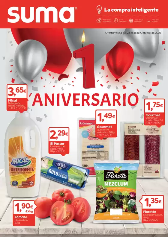 Catálogo Suma Supermercados | Aniversario | 2026-10-23T00:00:00.000Z - 2026-10-31T00:00:00.000Z