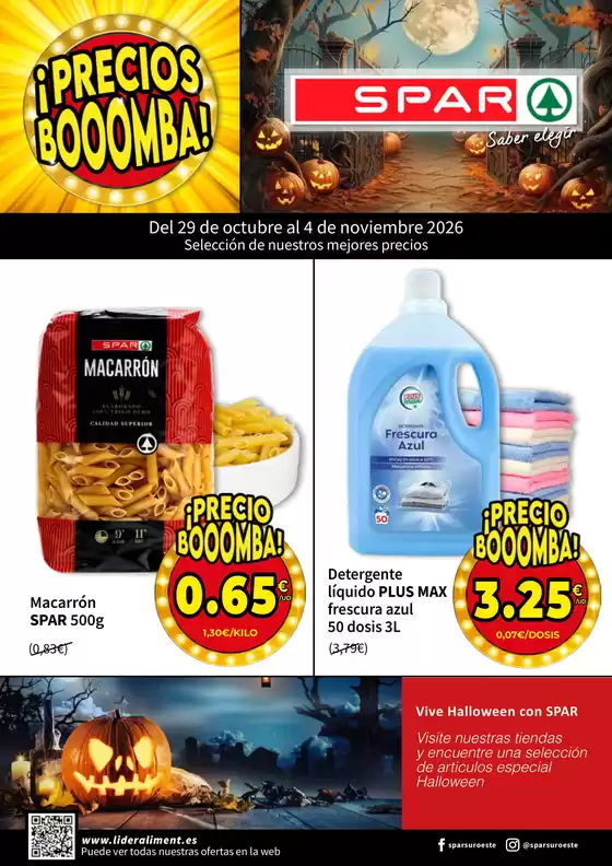 Catálogo SPAR | Del 29 de octubre al 4 de noviembre 2026 | 2026-10-29T00:00:00.000Z - 2026-11-04T00:00:00.000Z