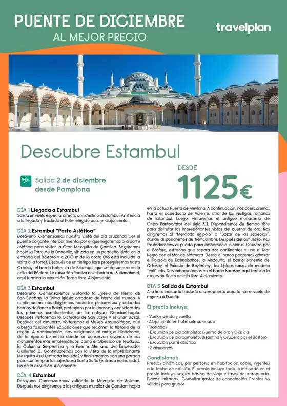 Catálogo Travelplan | Descubre Estambul | 2026-10-26T00:00:00.000Z - 2026-12-02T00:00:00.000Z