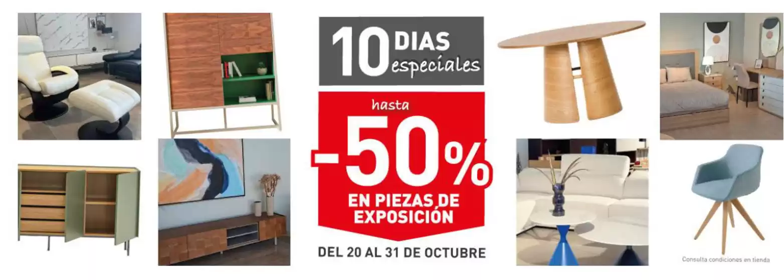 Catálogo Muebles La Factoría | Hasta -50% En Piezas De Exposición | 2026-10-26T00:00:00.000Z - 2026-10-31T00:00:00.000Z