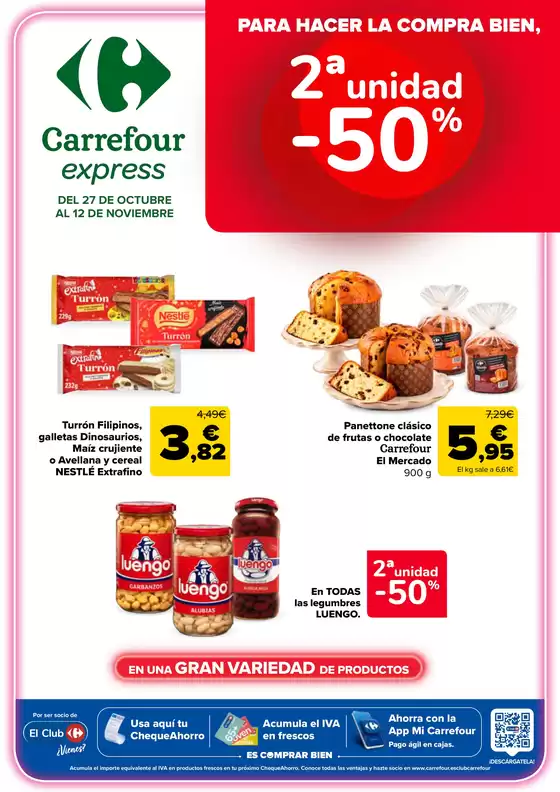 Catálogo Carrefour Express | 2.a unidad-50% | 2026-10-27T00:00:00.000Z - 2026-11-12T00:00:00.000Z