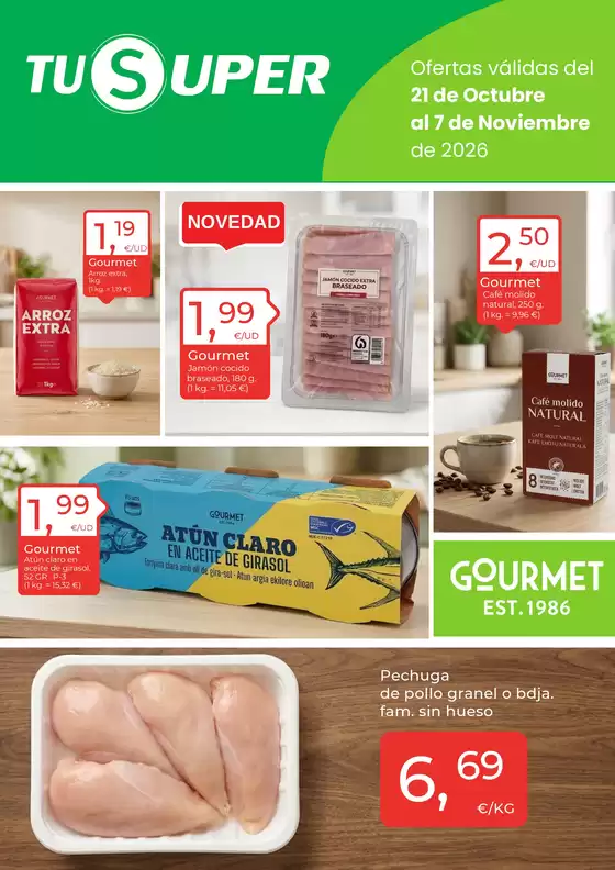 Catálogo Tu Super | Ofertas válidas del 21 de Octubre al 7 de Noviembre de 2026 | 2026-10-27T00:00:00.000Z - 2026-11-07T00:00:00.000Z