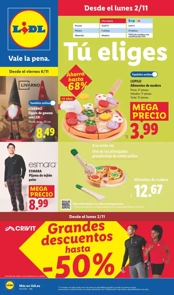 Catálogo Lidl | ¡Bazar Lidl!- Ofertas válidas del 02/11 al 08/11 | 2026-11-02T00:00:00.000Z - 2026-11-08T00:00:00.000Z