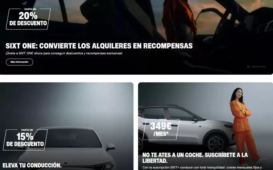 Catálogo SIXT | Promociones | 2026-10-27T00:00:00.000Z - 2026-11-09T00:00:00.000Z