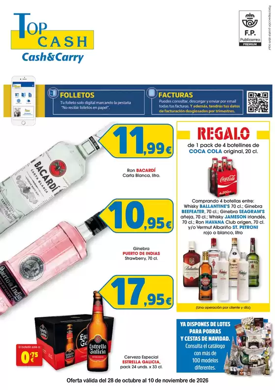 Catálogo Top Cash | Oferta válida del 28 de octubre al 10 de noviembre de 2026 | 2026-10-28T00:00:00.000Z - 2026-11-10T00:00:00.000Z
