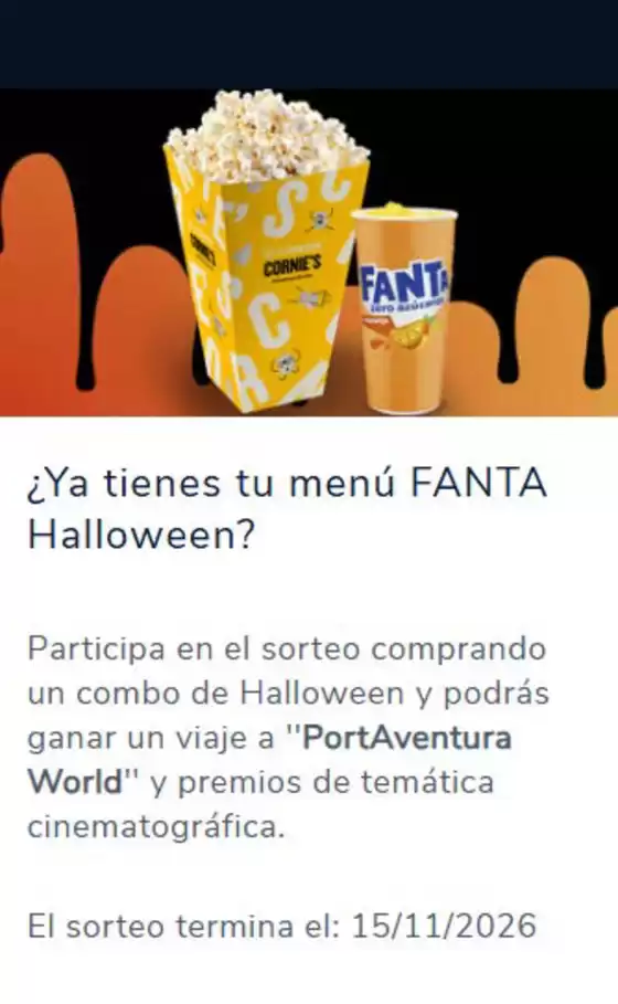 Catálogo Cinesa | ¿Ya tienes tu menú FANTA Halloween? | 2026-10-28T00:00:00.000Z - 2026-11-15T00:00:00.000Z