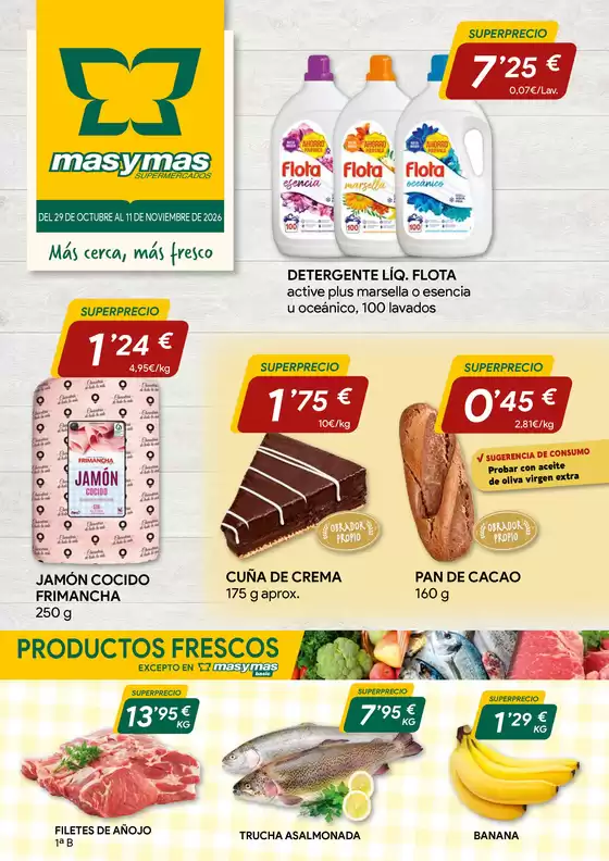Catálogo Masymas | Más cerca, más fresco | 2026-10-29T00:00:00.000Z - 2026-11-11T00:00:00.000Z