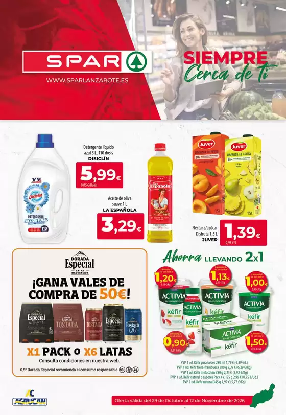 Catálogo SPAR Lanzarote | Oferta válida del 29 de Octubre al 12 de Noviembre de 2026 | 2026-10-29T00:00:00.000Z - 2026-11-12T00:00:00.000Z
