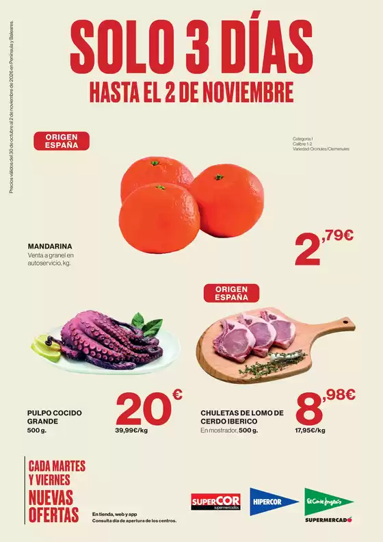 Catálogo Supercor en Tielmes | Solo 3 días | 2026-10-30T00:00:00.000Z - 2026-11-02T00:00:00.000Z