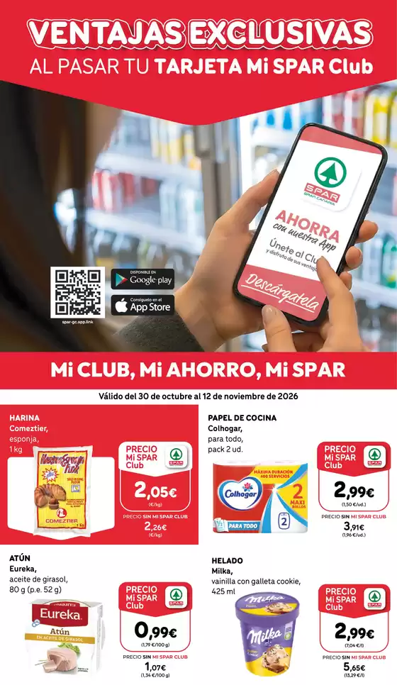Catálogo SPAR Gran Canaria | Válido del 30 de octubre al 12 de noviembre de 2026 | 2026-10-30T00:00:00.000Z - 2026-11-12T00:00:00.000Z