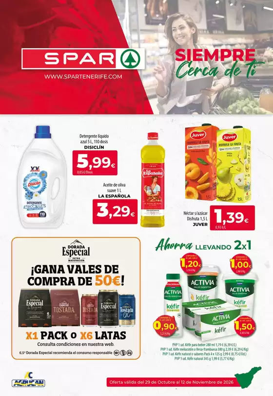 Catálogo Spar Tenerife | Oferta válida del 29 de Octubre al 12 de Noviembre de 2026 | 2026-10-29T00:00:00.000Z - 2026-11-12T00:00:00.000Z