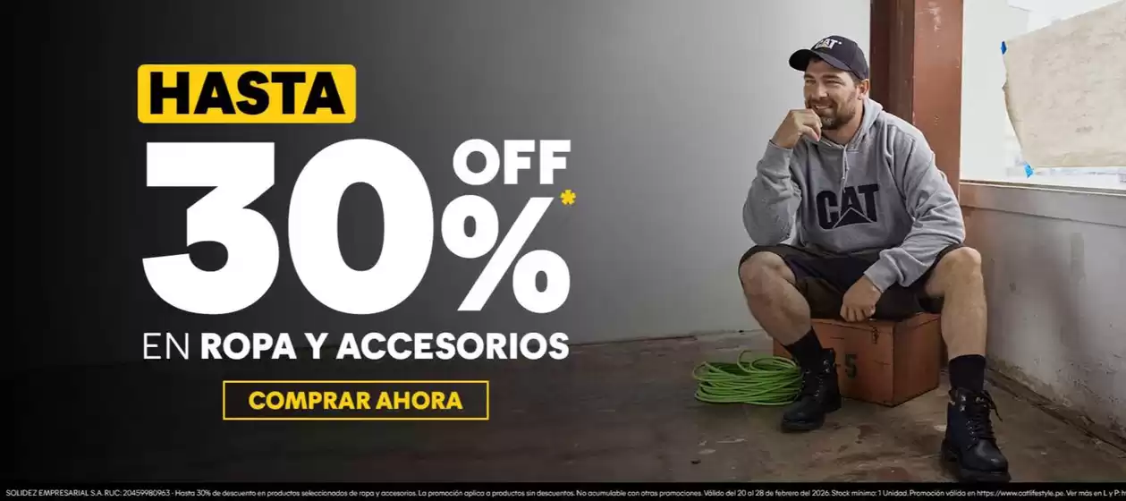 Catálogo Cat | Hasta 30%off en ropa y accesorios  | 2026-02-23T00:00:00.000Z - 2026-02-28T00:00:00.000Z