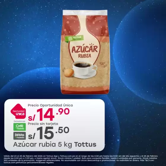 Catálogo Tottus | Ofertas principales para todos los cazadores de gangas | 2026-02-23T00:00:00.000Z - 2026-02-25T00:00:00.000Z