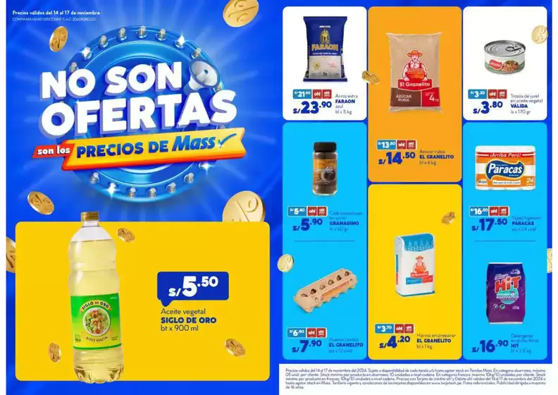 Catálogo Mass | No Son Ofertas son los precios de Mas | 2024-11-14T00:00:00.000Z - 2024-11-17T00:00:00.000Z
