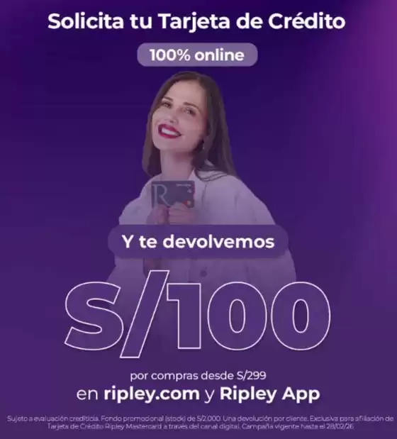 Catálogo Banco Ripley | Solicita tu tarjeta de credito | 2026-02-25T00:00:00.000Z - 2026-02-28T00:00:00.000Z