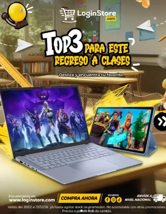 Catálogo Login Store | Regreso a clases | 2026-02-26T00:00:00.000Z - 2026-03-31T00:00:00.000Z