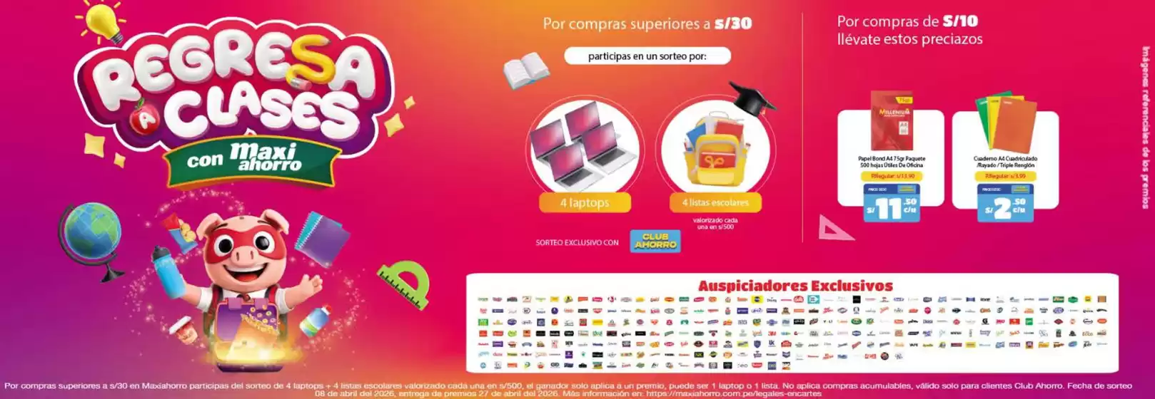 Catálogo MaxiAhorro en Cayma | Regresa a clases  | 2026-02-27T00:00:00.000Z - 2026-04-27T00:00:00.000Z