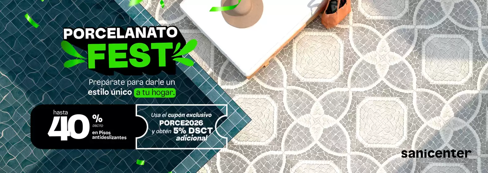 Catálogo Sanicenter | Porcelanato Fest | 2026-03-02T00:00:00.000Z - 2026-03-28T00:00:00.000Z
