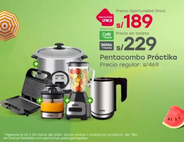 Catálogo Tottus | Nuestras mejores gangas | 2026-03-02T00:00:00.000Z - 2026-03-03T00:00:00.000Z