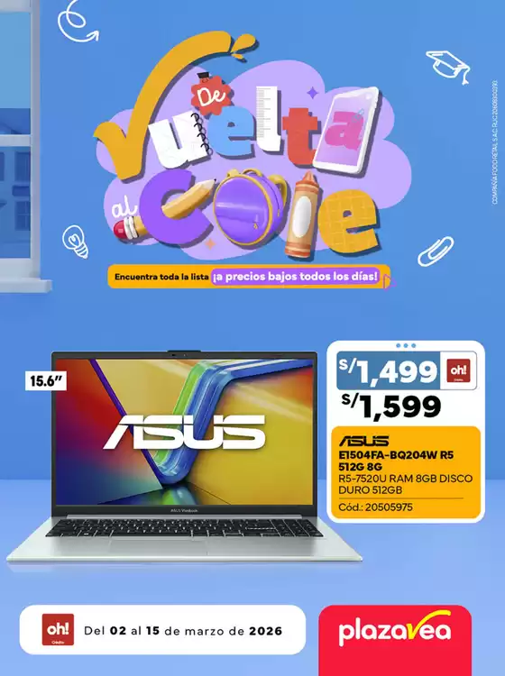Catálogo Plaza Vea | INSERTO ELECTRO B2S | 2026-03-02T00:00:00.000Z - 2026-03-15T00:00:00.000Z