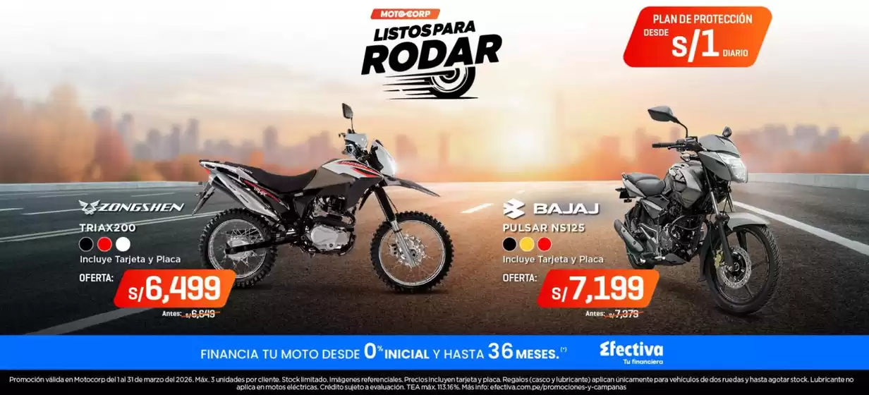 Catálogo Motocorp | Listos para rodar | 2026-03-05T00:00:00.000Z - 2026-03-31T00:00:00.000Z
