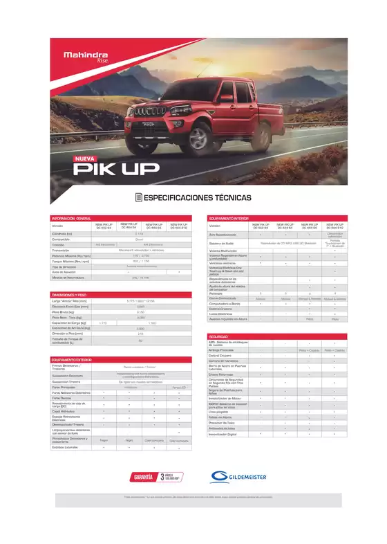 Catálogo Mahindra en Ica | Nueva Pik Up | 2026-03-10T00:00:00.000Z - 2027-06-30T00:00:00.000Z