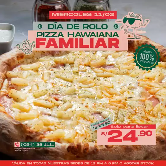 Catálogo Presto en Huancayo | Pizza hawaiana familiar | 2026-03-11T00:00:00.000Z - 2026-03-11T00:00:00.000Z