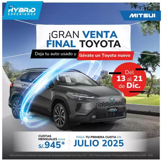 Catálogo Mitsui | Gran Venta Final Toyota  | 2024-12-19T00:00:00.000Z - 2024-12-21T00:00:00.000Z