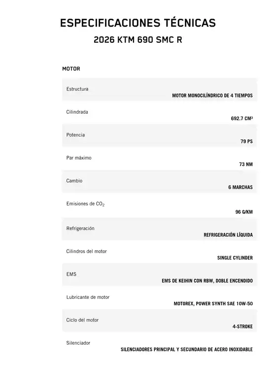 Catálogo KTM | 2026 ktm 690 smcr | 2026-03-16T00:00:00.000Z - 2026-03-30T00:00:00.000Z