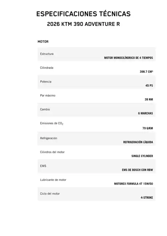 Catálogo KTM | 2026 ktm 390 adventurer | 2026-03-16T00:00:00.000Z - 2026-03-30T00:00:00.000Z