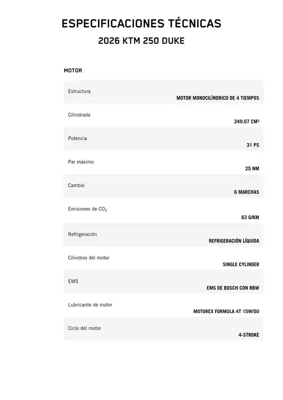Catálogo KTM | 2026 ktm 250 duke | 2026-03-16T00:00:00.000Z - 2026-03-30T00:00:00.000Z