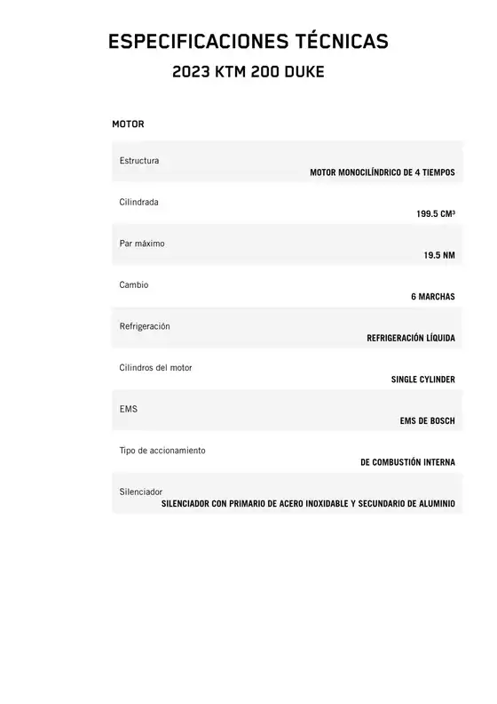 Catálogo KTM | 2023 ktm 200 duke | 2026-03-16T00:00:00.000Z - 2026-03-30T00:00:00.000Z